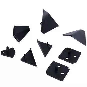 Заглушки к плинтусу цвет черный, 6 шт.