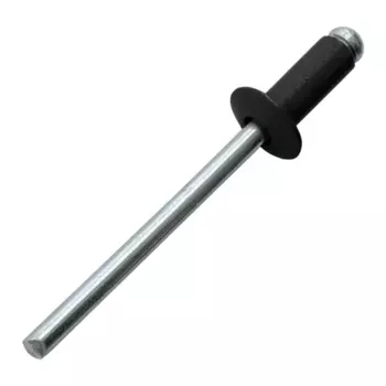 Заклепка вытяжная 3.2x8 мм цвет черный 50 шт.