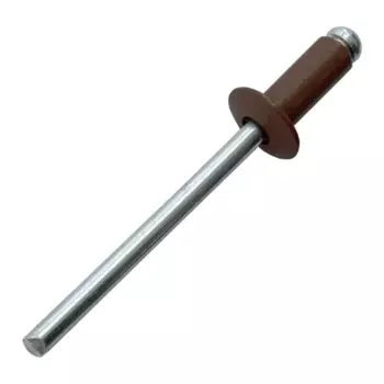 Заклепка вытяжная 3.2x8 мм цвет коричневый 50 шт.