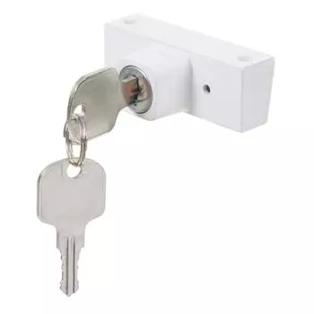 Замок-блокиратор для окна с цилиндром, 2 ключа