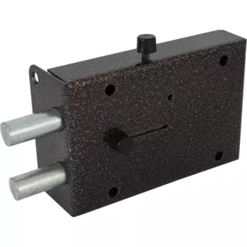 Замок накладной ЗГС-4, цвет коричневый