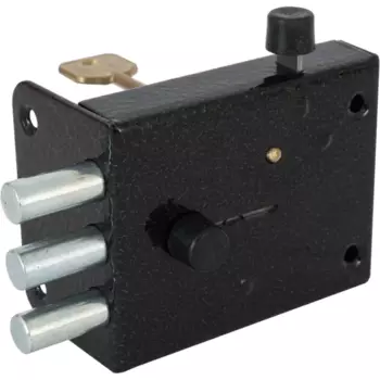 Замок накладной ЗНС-10-1, цвет коричневый