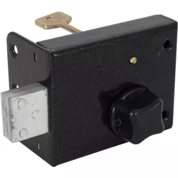 Замок накладной ЗНС-10-6, цвет коричневый