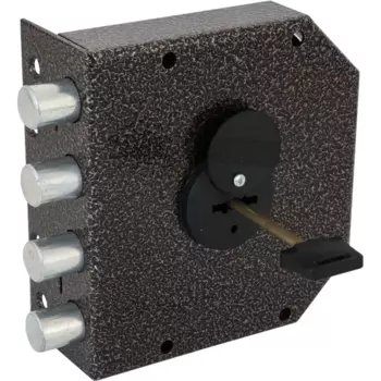 Замок накладной ЗНС-2, цвет коричневый