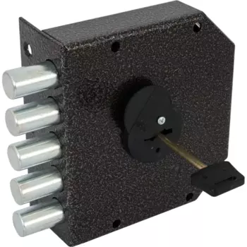 Замок накладной ЗНС-2 "У", цвет коричневый