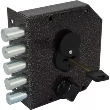 Замок накладной ЗНСЗ-4, цвет коричневый