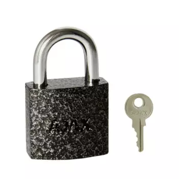 Замок навесной Ajax PD-0125 25x12 мм чугун