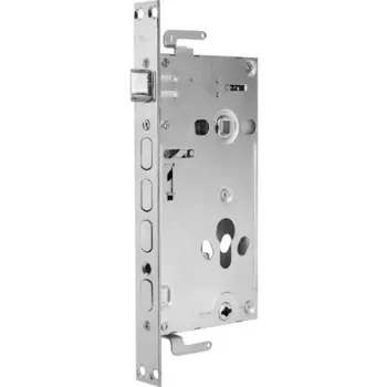 Замок врезной 16718 цвет хром/черный никель