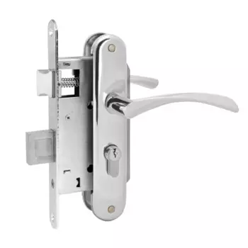 Замок врезной 16912, цвет хром