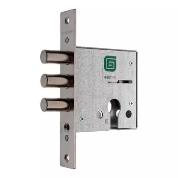 Замок врезной Гардиан-1201, цвет хром