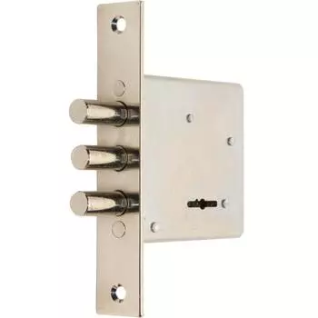 Замок врезной сувальдный Зенит ЗВ8-6.1, цвет серебристый