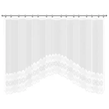 Занавеска для кухни на ленте «Нежность», 420х165 см, цвет белый