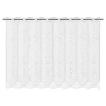 Занавеска Кружева белый 140х75 см цвет белый