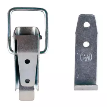 Запор нажимного действия 40x135 мм сталь цвет цинк