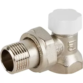 Запорный клапан для радиатора угловой Stout 1/2" латунь