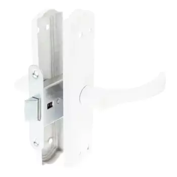 Защелка Avers ЗЩ1-2-6, 190x54 мм, сталь, цвет белый