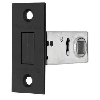 Защелка межкомнатная 100-М 70x20 мм сталь цвет черный