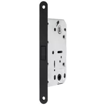 Защелка межкомнатная 600-M 77x132 мм сталь цвет черный