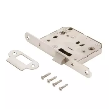 Защелка межкомнатная с фиксатором Edson пластик цвет никель