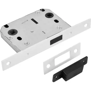 Защелка под фиксатор магнитная 50-70 84x164 мм сталь цвет белый