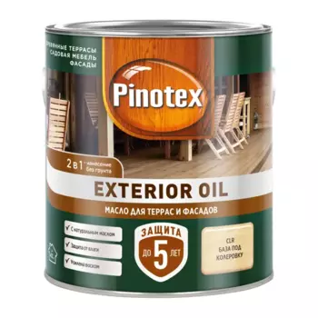 Защитное масло Pinotex Exterior Oil (CLR) цвет прозрачный 2.5 л