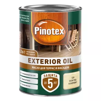 Защитное масло Pinotex Exterior Oil (CLR) цвет прозрачный 0.9 л
