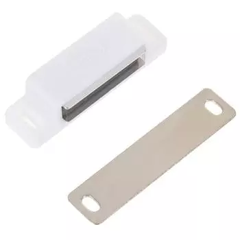 Защёлка магнитная Amig Модель 10 56x15x14 мм ПВХ цвет белый