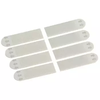 Застежка Сила маленькая самоклеящиеся пластиковая цвет белый 4 шт.