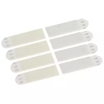 Застежка Сила средняя самоклеящиеся пластиковая цвет белый 4 шт.