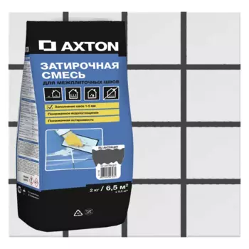 Затирка цементная Axton A.130 цвет антрацит 2 кг