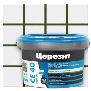 Затирка цементная Церезит CE 40/2 цвет оливковый 73 2 кг