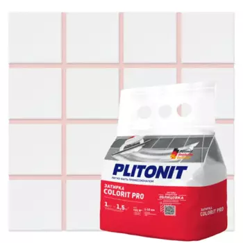 Затирка цементная Plitonit Colorit Pro цвет светло-розовый 1 кг
