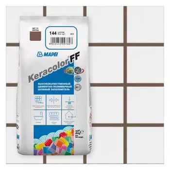 Затирка цементная Mapei Keracolor FF 144 цвет шоколад 2 кг
