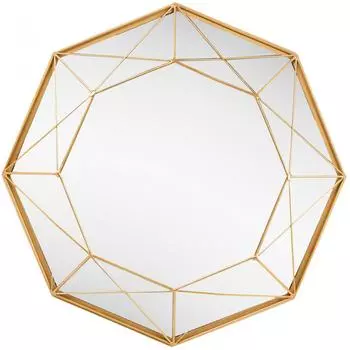 Зеркало декоративное «Filar» круг 50 см цвет золотой