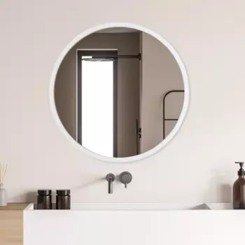 Зеркало декоративное Inspire Nodal круглое D52 цвет белый