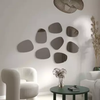 Зеркало декоративное Коста 100x150 см цвет серебристый 8 шт