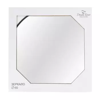 Зеркало декоративное круг 60x60 см черный