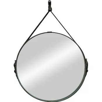 Зеркало декоративное «Миллениум блэк» на ремне, круг, ø65 см