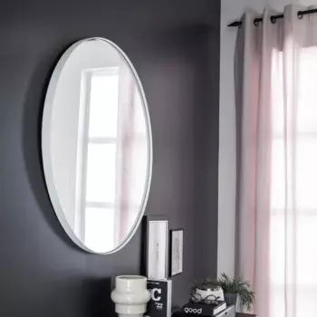 Зеркало декоративное настенное Inspire Focale круглое 81 см цвет белый