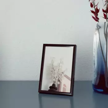 Зеркало декоративное настольное Inspire Lila прямоугольное 11x16 см цвет черный