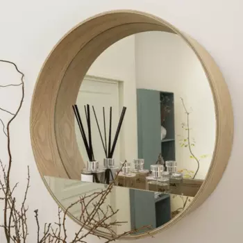 Зеркало декоративное Inspire Nordik Tableto Oak круг 56 см