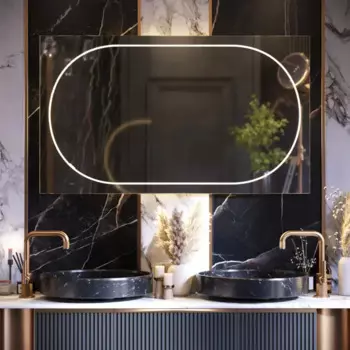 Зеркало для ванной Omega Glass Duo 70x120 см с подсветкой и изменением цвета