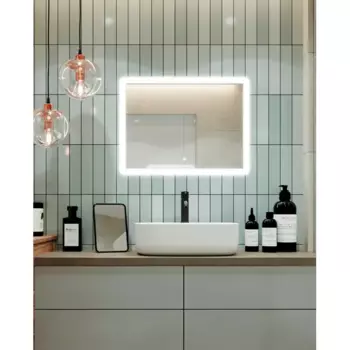 Зеркало для ванной Omega Glass Тип 2 SD932 с подсветкой 60x90 см прямоугольное