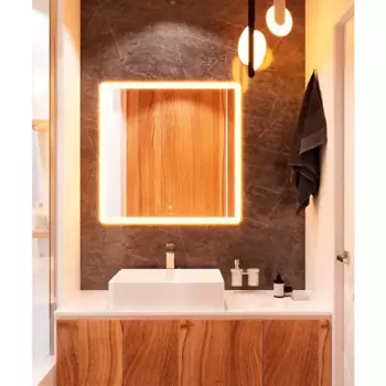 Зеркало для ванной Omega Glass Тип 4 SD314 с подсветкой 80x80 см квадратное