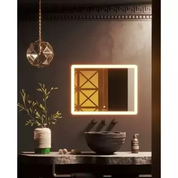 Зеркало для ванной Omega Glass Тип 4 SD614 с подсветкой 50x60 см прямоугольное