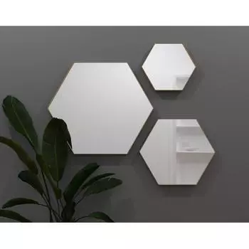 Зеркало Ferro 35х30 см цвет золотой