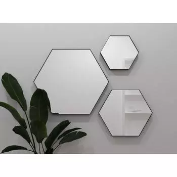 Зеркало Ferro 50х43 см цвет чёрный