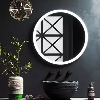 Зеркало для ванной Omega Glass SD62 с подсветкой 70 см круглое