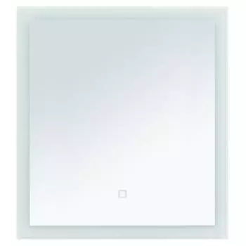 Зеркало «Монро» с подсветкой 75x80 см цвет белый матовый