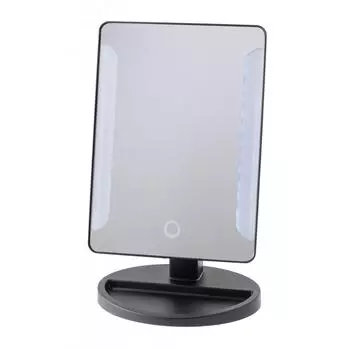 Зеркало настольное Swensa BSA-MR 22x16 см с подсветкой цвет чёрный